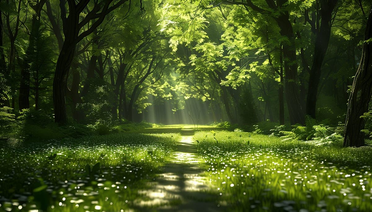 A quiet garden path